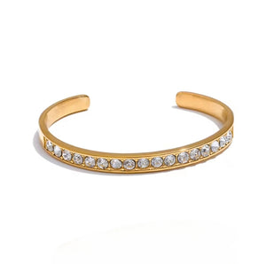 Zirconia Cuff Bangle