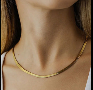 Flat Snake Necklace - shopvinchi - Flat Snake Necklace