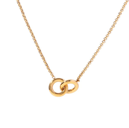 Double Ring Necklace