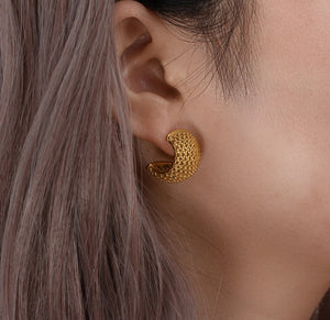 Rhombic stud Earrings