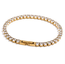 Load image into Gallery viewer, WHITE CRYSTAL TENNIS BRACELET
