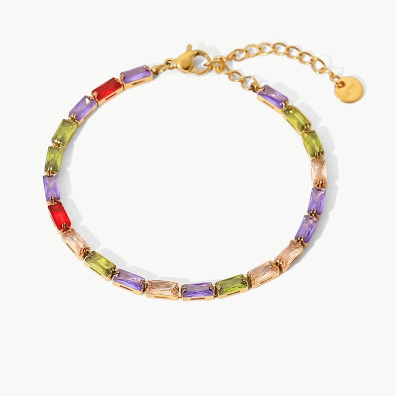 Muticolored cube Sugar Chain Bracelet